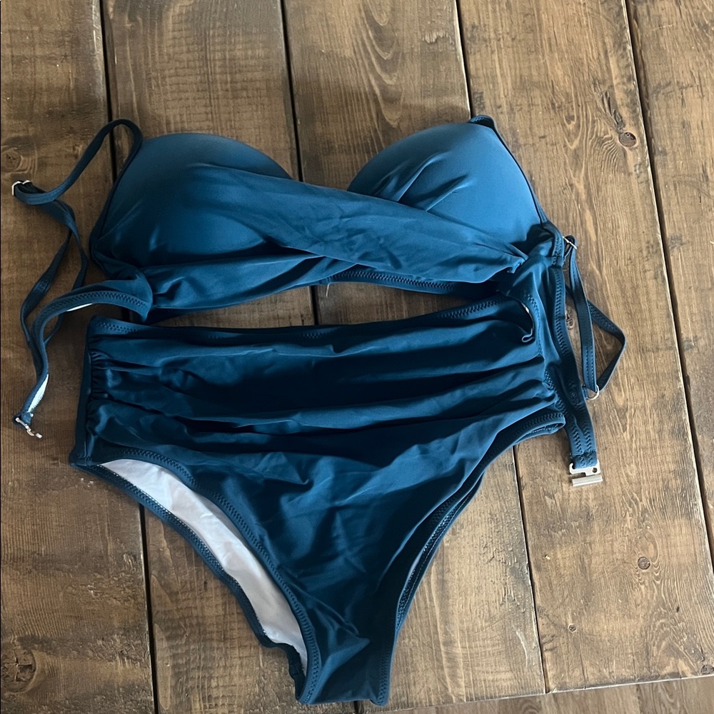 Elegant Blue Women's Bikini Set